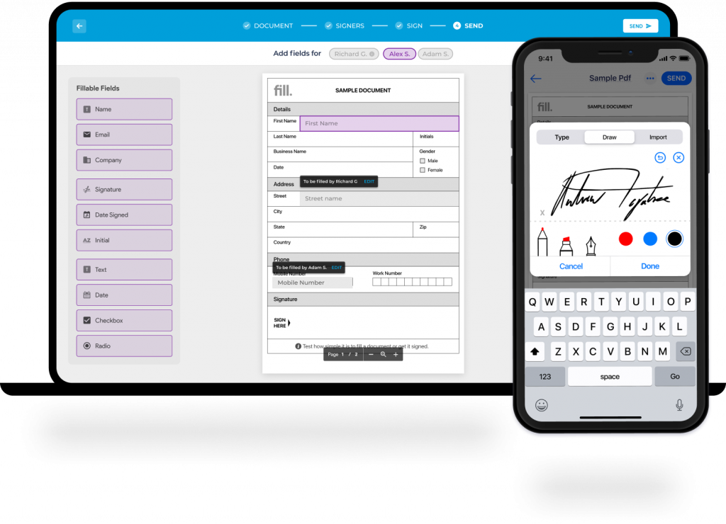 Create an electronic signature in Word?