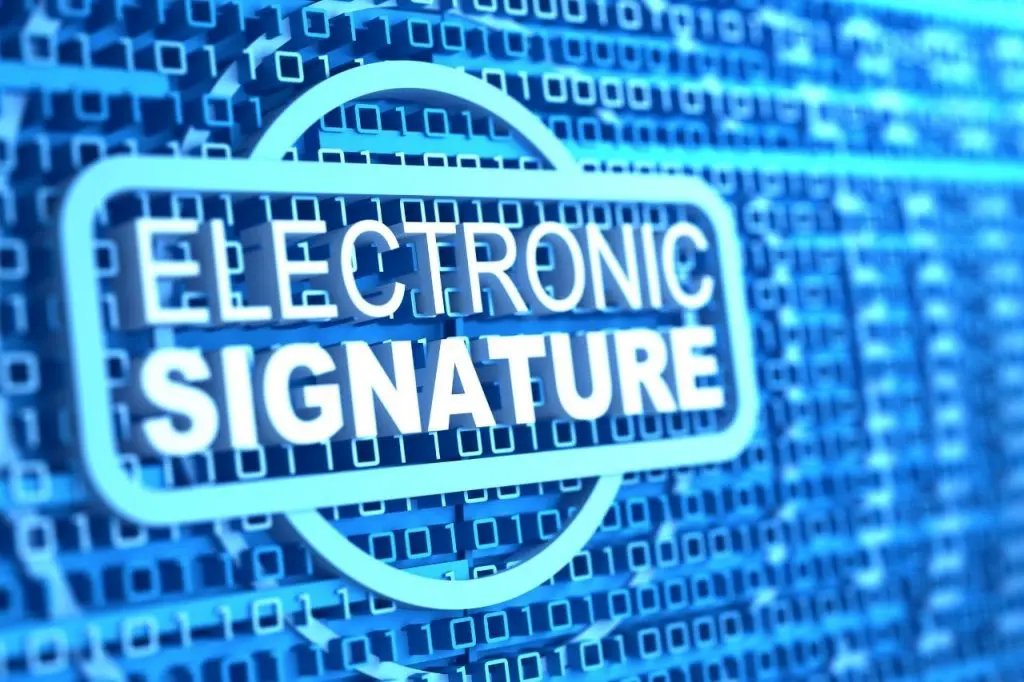 electronic signature act image option