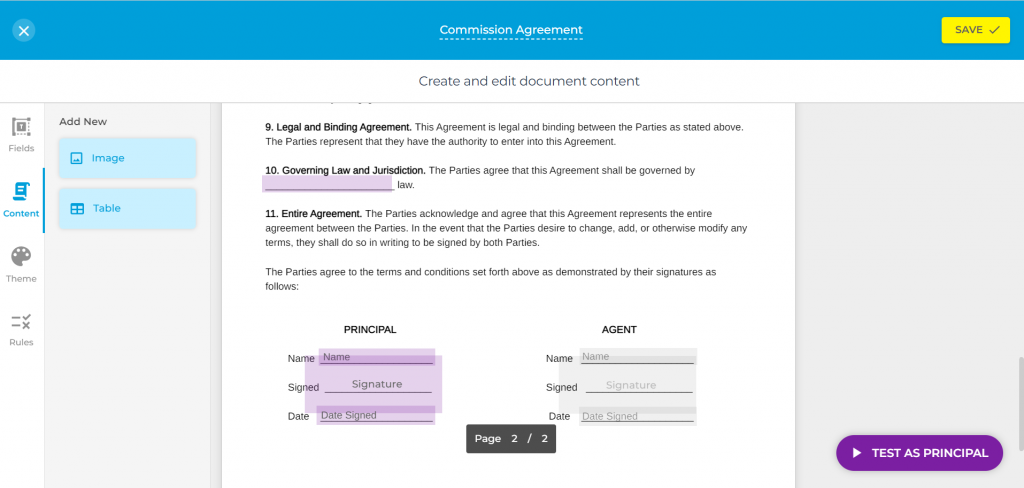 how to make an electronic contract using Fill