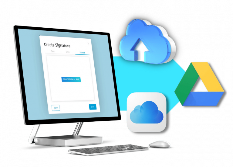 esign documents on Gmail, Microsoft 365, Apple mail or any documents online