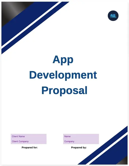 app development proposal template