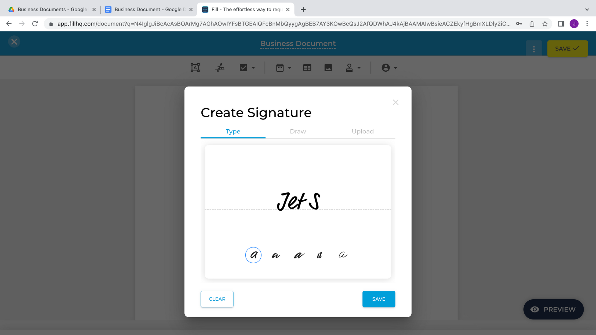 create a digital signature with fill step 6