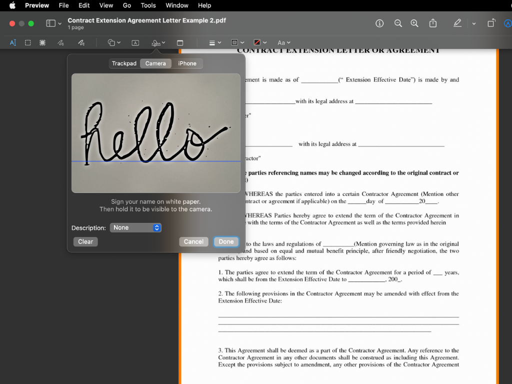 how to sign a pdf on mac