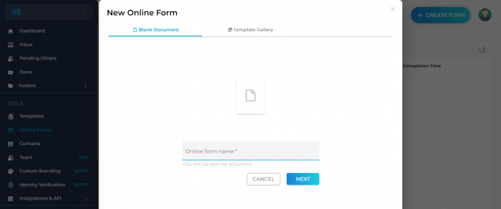 How to Create an Online Form Using Fill
