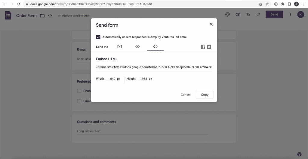 How to Make an Order Form | Fill