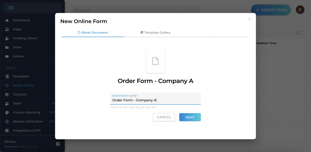 How to Make an Order Form | Fill
