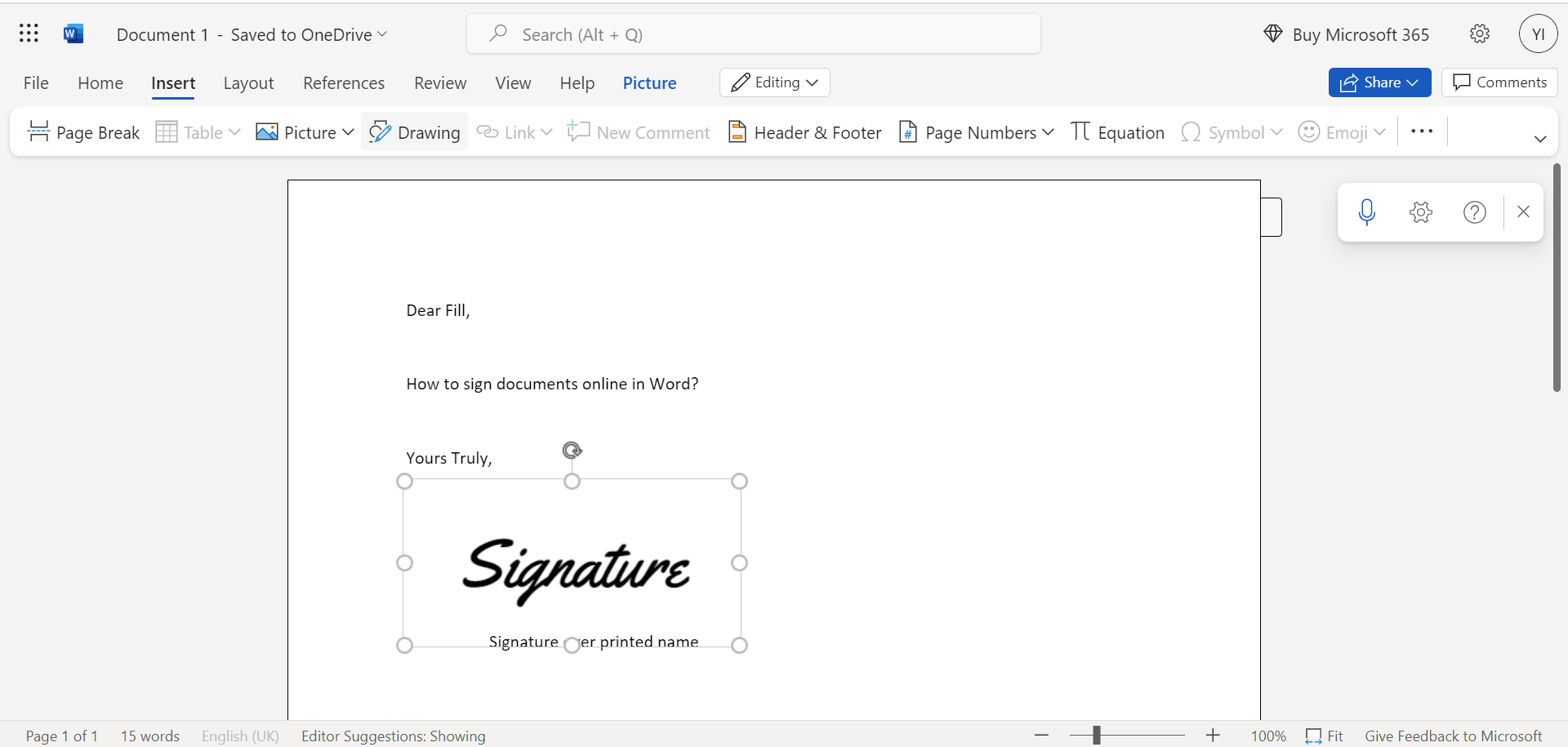 how to sign documents online for free