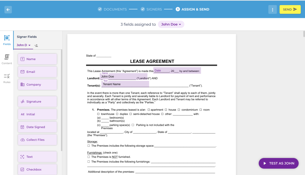 send contracts for online signing