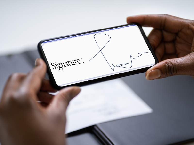 scan a signature