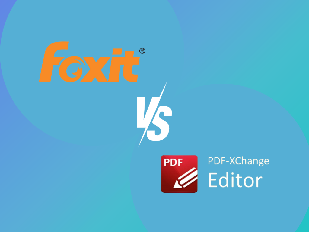 Foxit vs. PDF Xchange