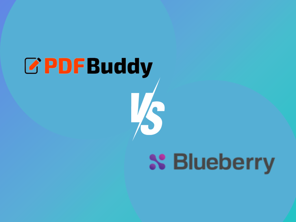 PDF Buddy vs. Blueberry PDF Filler