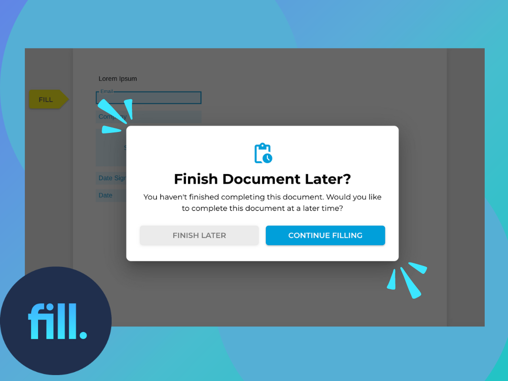 Save Online Forms and Continue Later