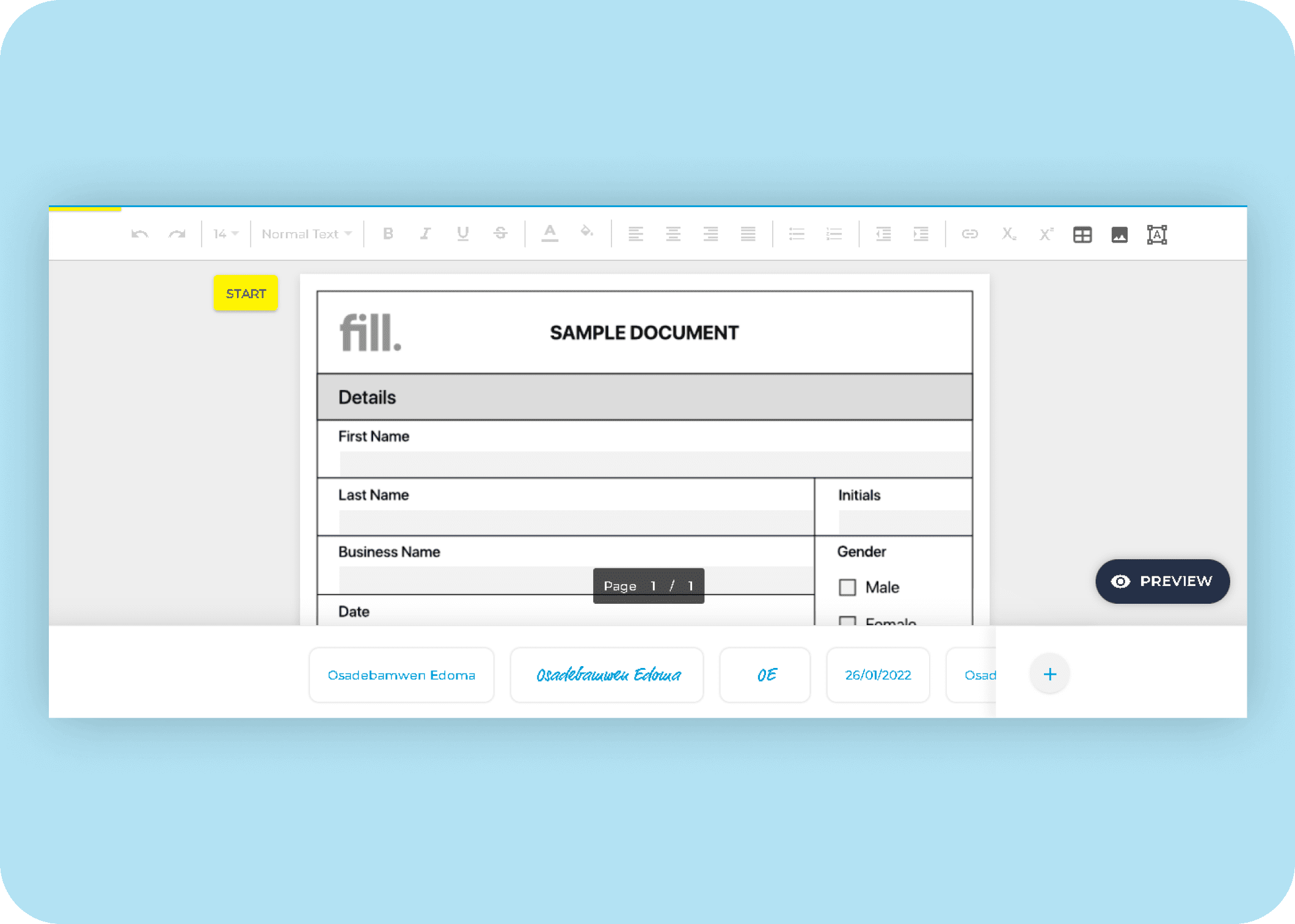 Easily sign your document with Fill esignature app