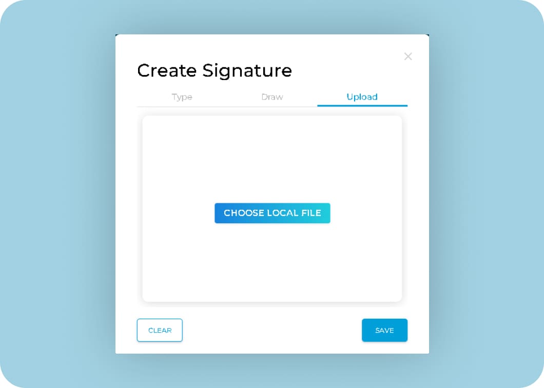 Upload your wet signature and transform to eSignature