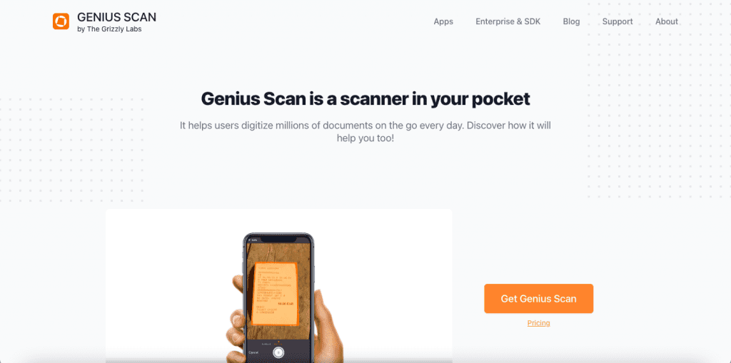 the best scanning apps fill genius scan