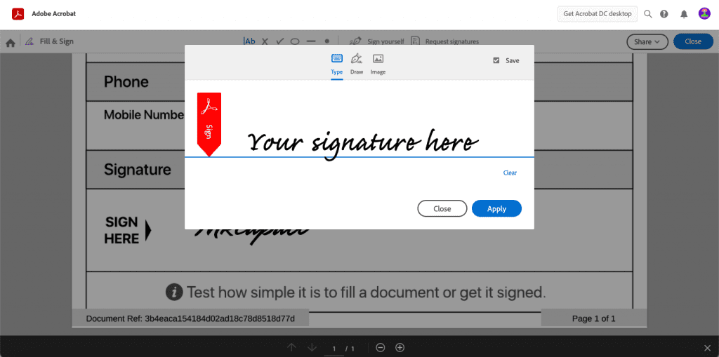 how to create an e signature using adobe acrobat