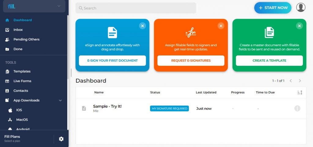 request a signature online