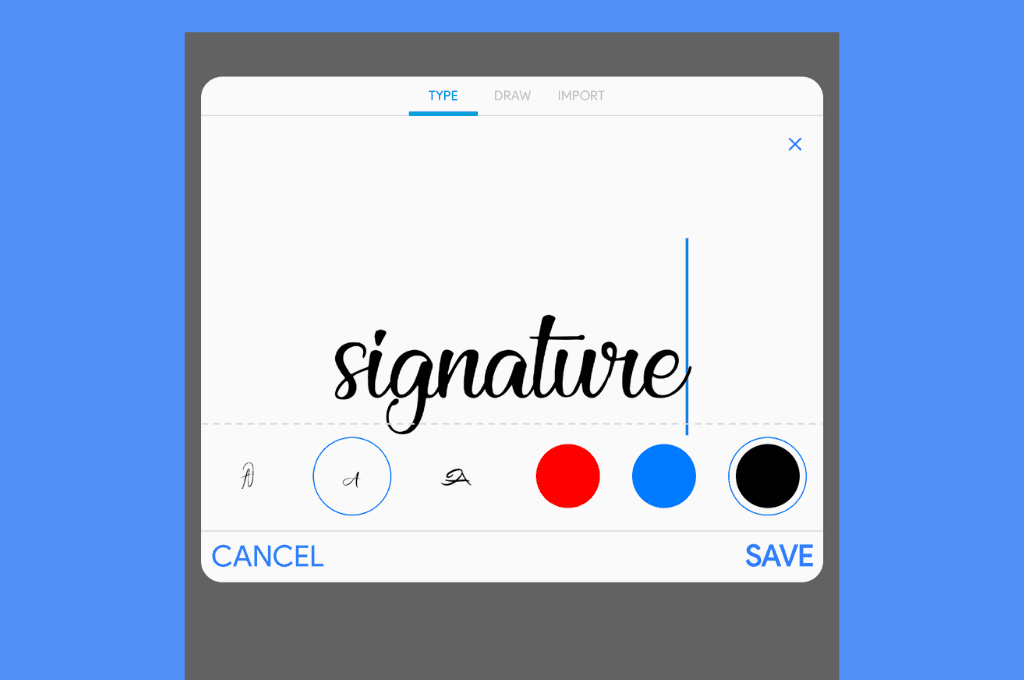 Type or draw your online signature