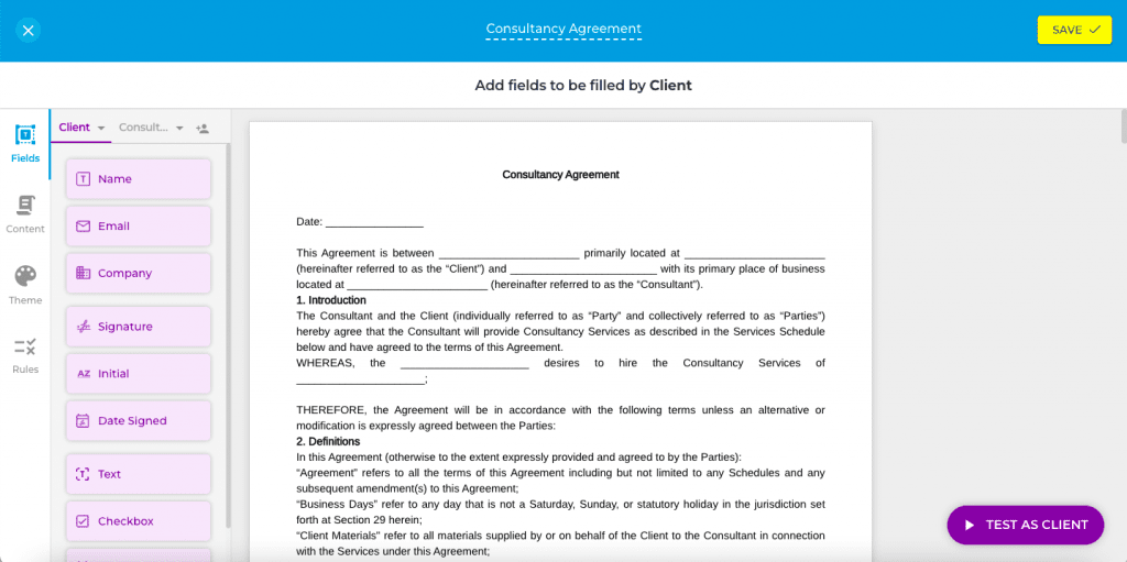 consulting agreement template