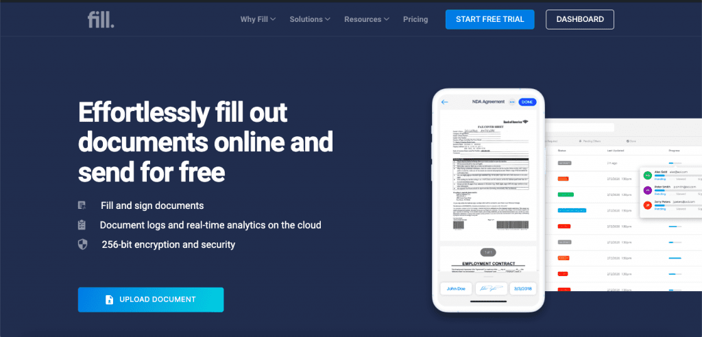 fill app free document signing software