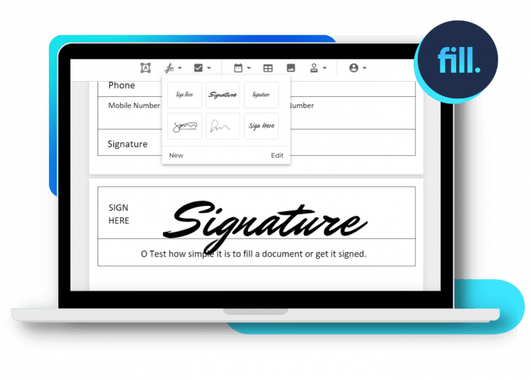 Fill electronic signature on desktop