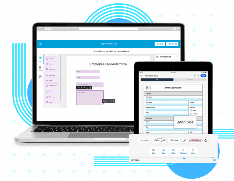 Create fillable eforms on desktop and mobile with Fill