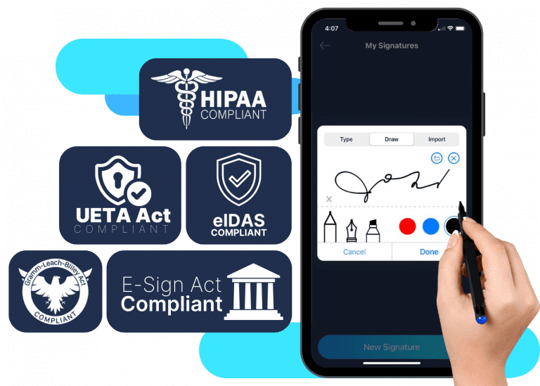 sign sales contracts that are compliant to HIPAA and others