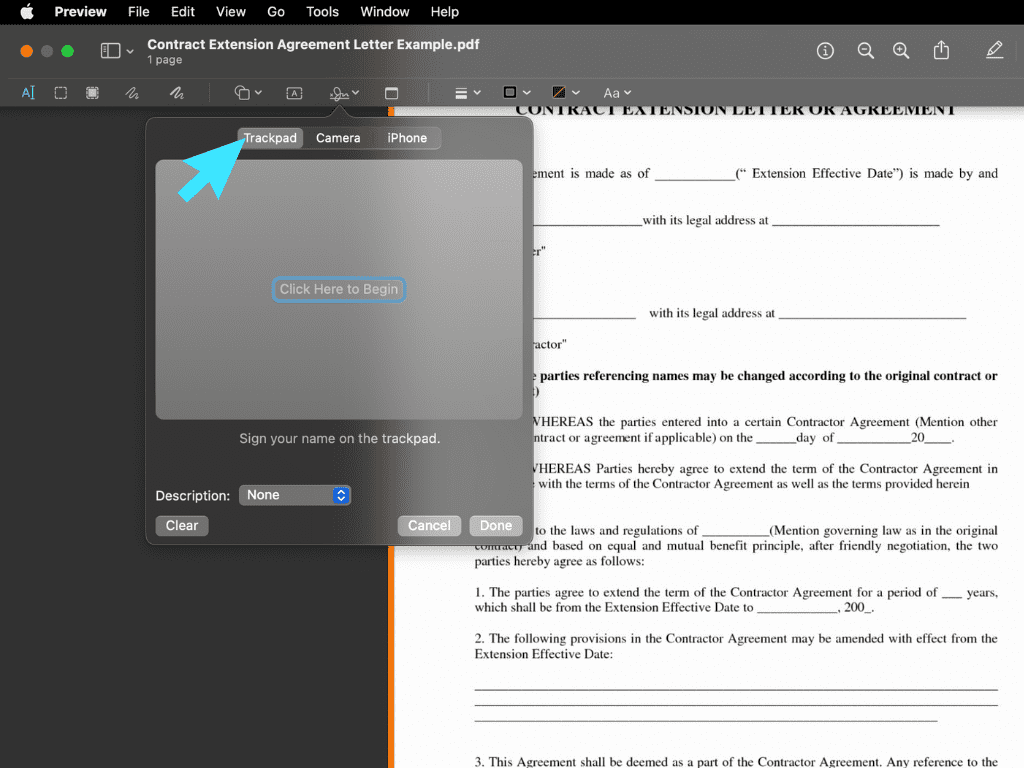 how to sign a pdf on mac