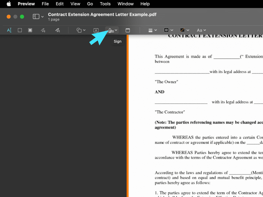 how to sign a pdf on mac
