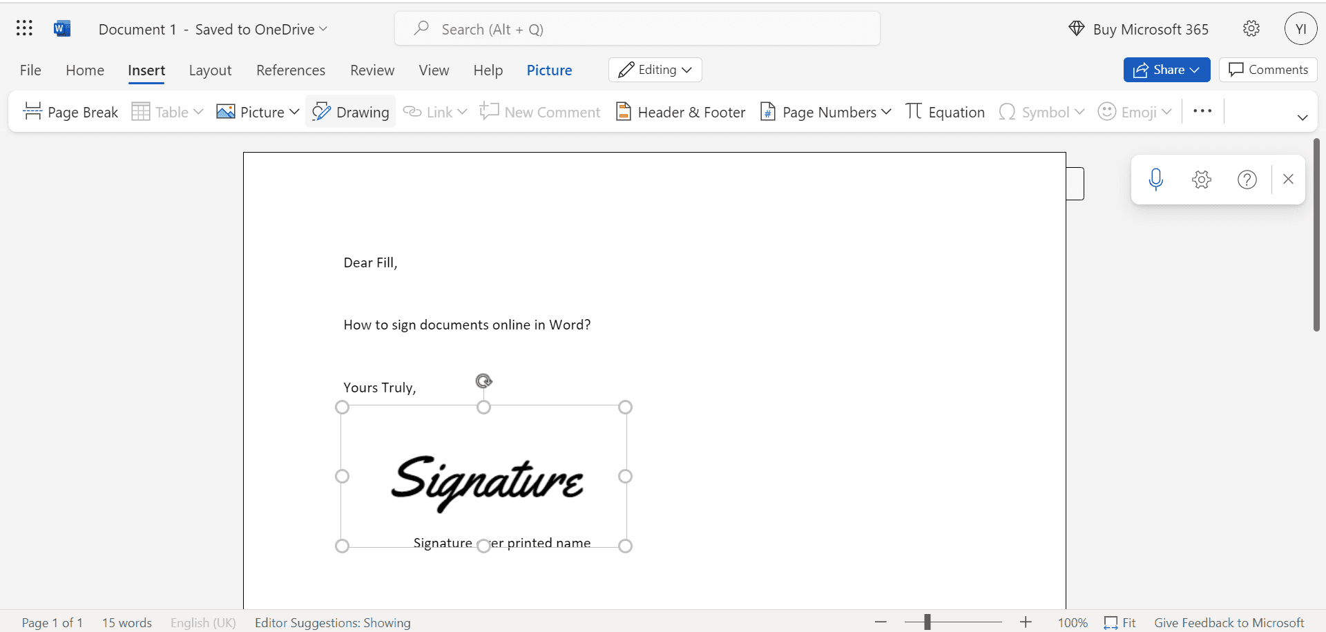 how to sign documents online for free