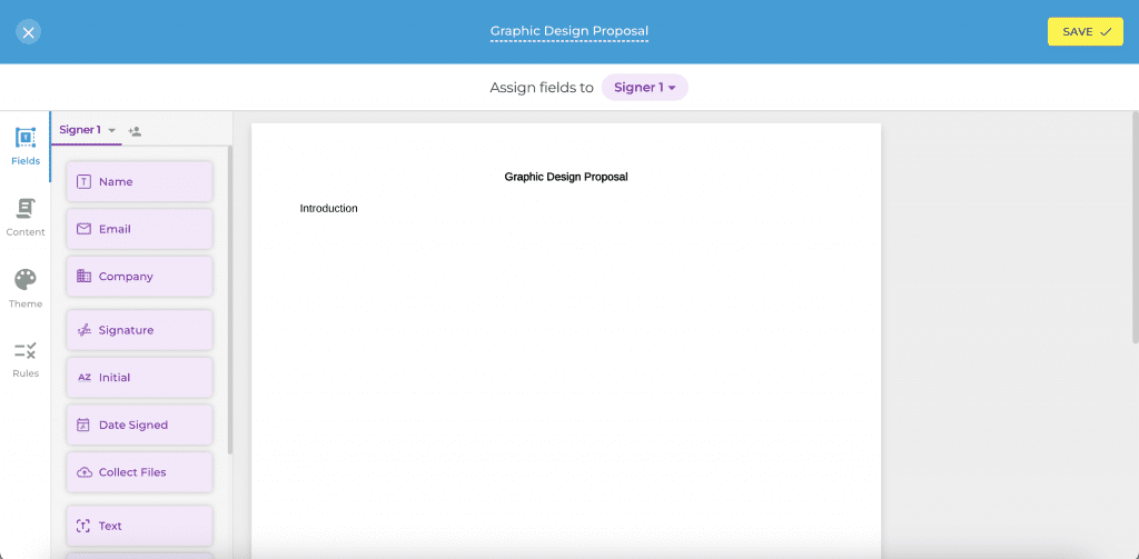 graphic design proposal blank fill texts