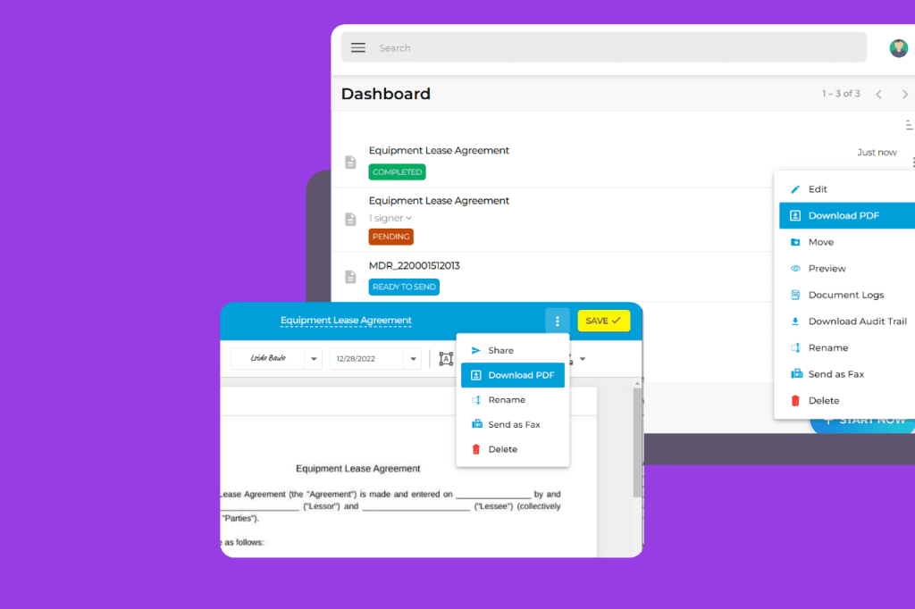 Download Documents as PDFs With Fill