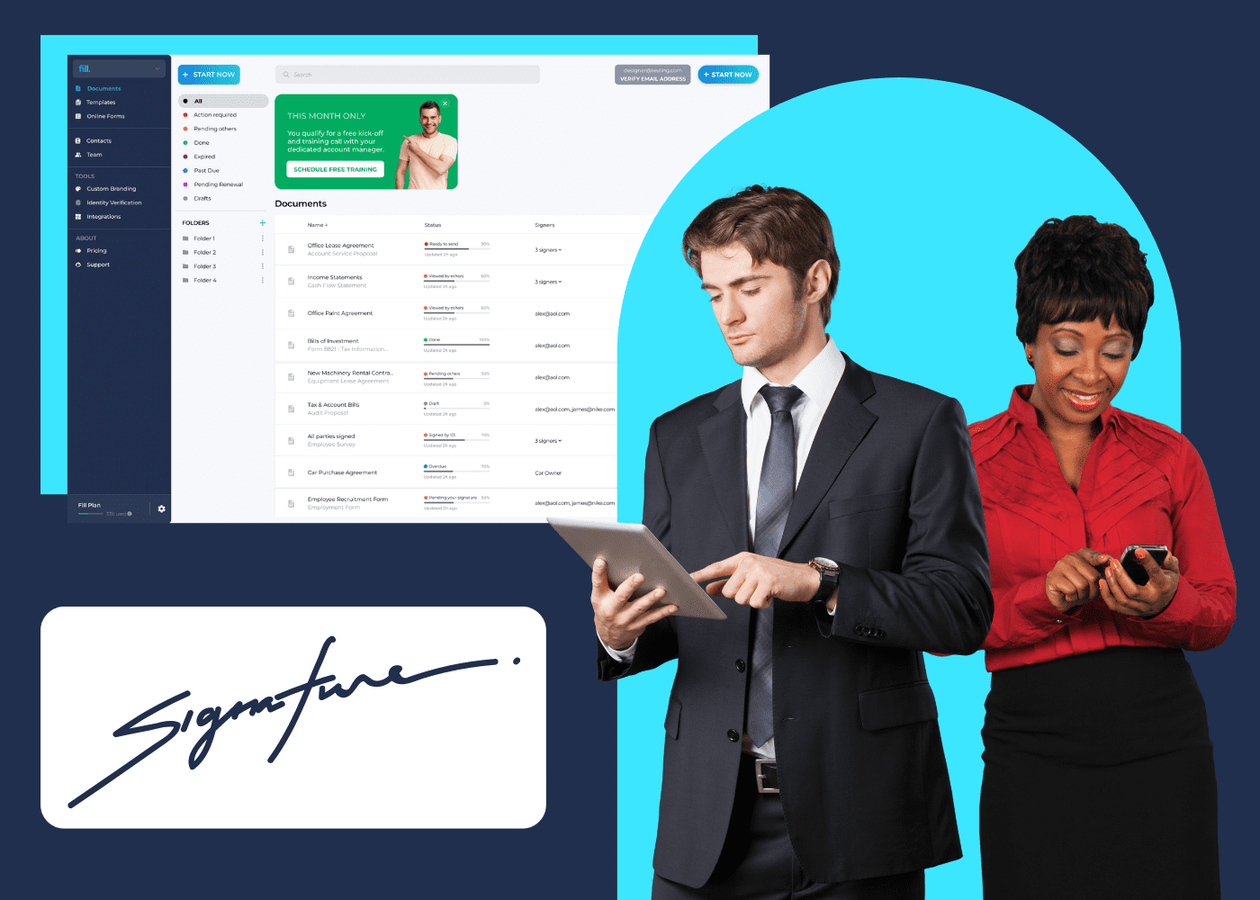 eSignature for procurement Fill