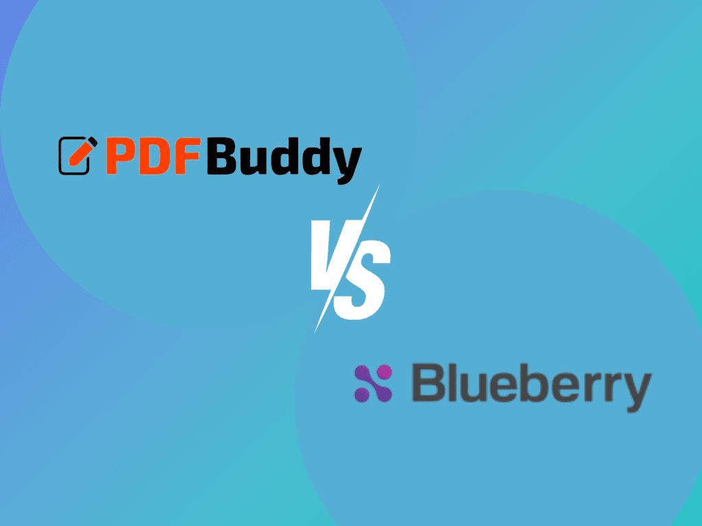 PDF Buddy vs. Blueberry PDF Filler
