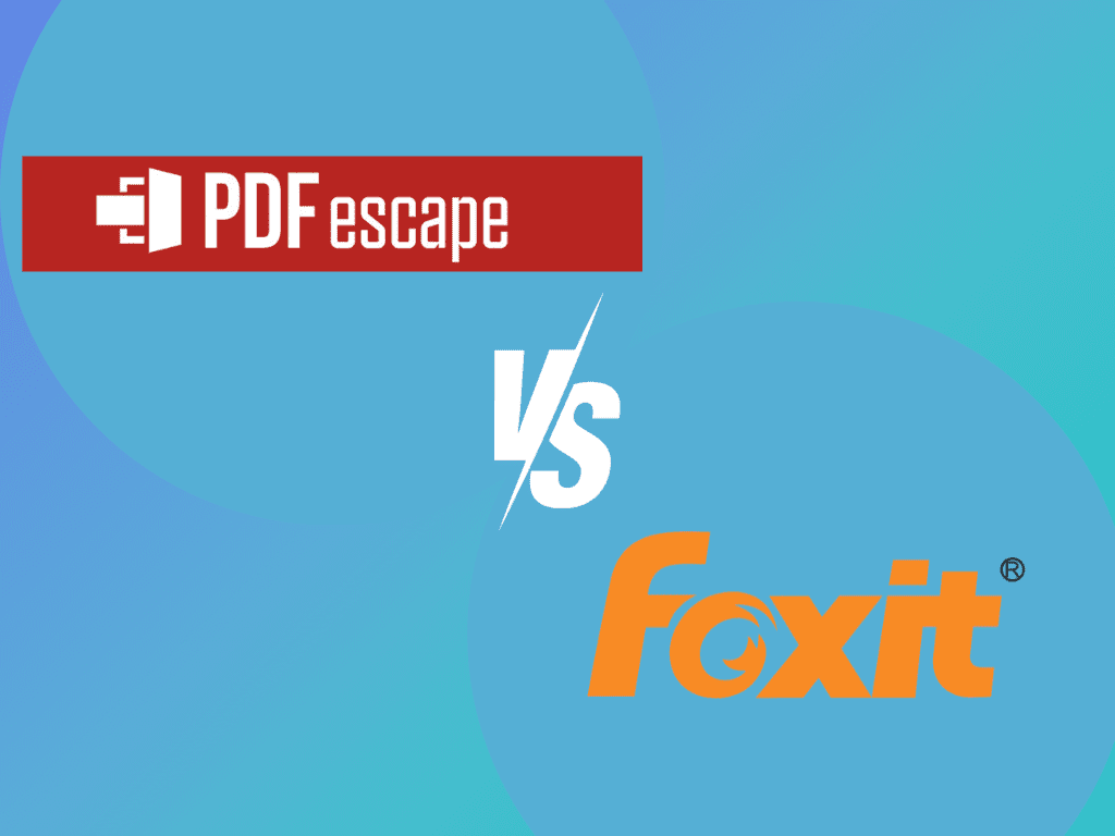 PDFescape vs. Foxit